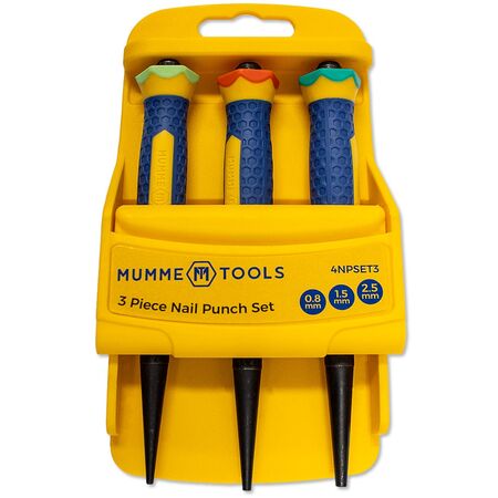 Nail Punch Set 3 Pieces 0.8mm, 1.5mm And 2.5mm Punches