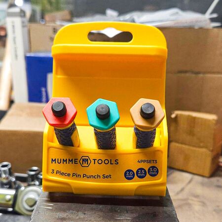 Pin Punch Set 3 Pieces 2mm, 2.5mm And 3mm Pins
