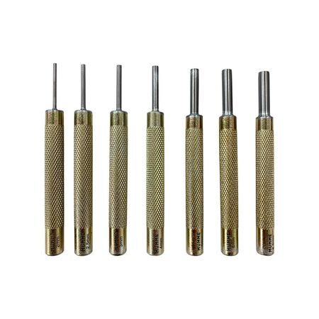 Short Pin Punch - 7 Piece Set Diameter 2-6.5mm