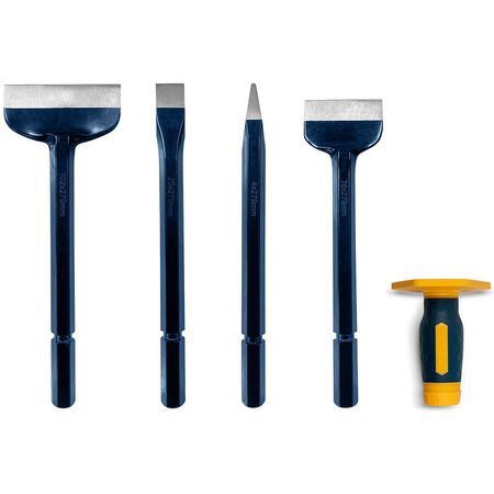 Bolster And Chisel Kit 4 Pieces With Interchangable Grip