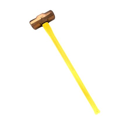 Copper Sledge Hammer 6.35kg (14lb) With Pinned Steel Core Fibreglass Yellow Handle