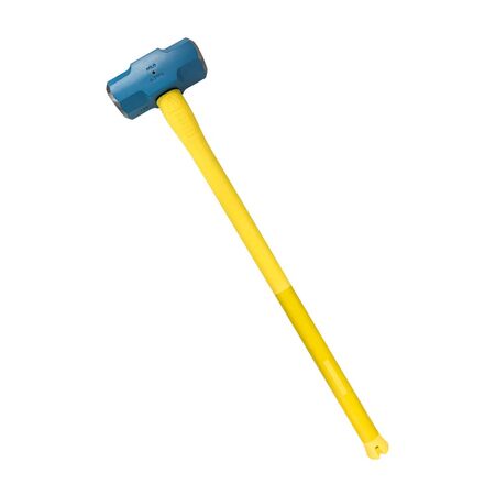 Sledge Hammer Normalised 14lb With Pinned Steel Core Yellow Fibreglass Handle