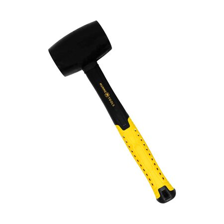 Mallet Rubber Black Fibreglass Handle 16oz / 450g