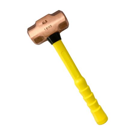 Copper Sledge Hammer 4lb (1.81kg) Fibreglass Nupla Handle Yellow