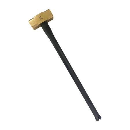 Brass Sledge Hammer 10lb With Pinned Steel Core Fibreglass Handle