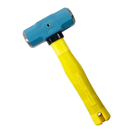 Masons Club Hammer 1.35Kg Normalised With Fibreglass Yellow Handle