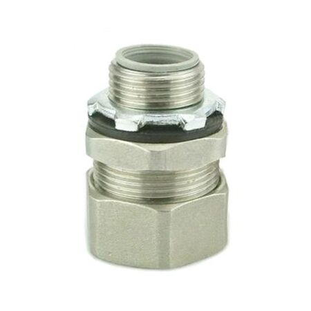 Flexible Stainless Steel 316 Conduit Fitting Straight 1 1/2" Male Thread M50