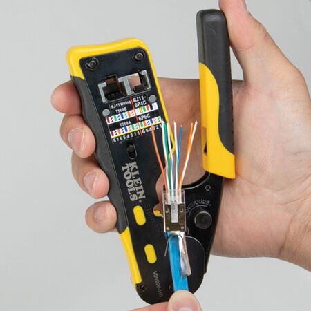 Pass-Thru™ Modular Data Plug, RJ45-CAT6A, Shielded (STP), 100-Pack