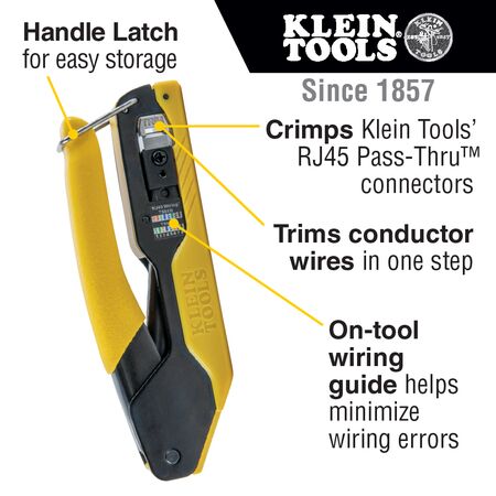Data Cable Crimping Tool for Pass-Thru™, Compact