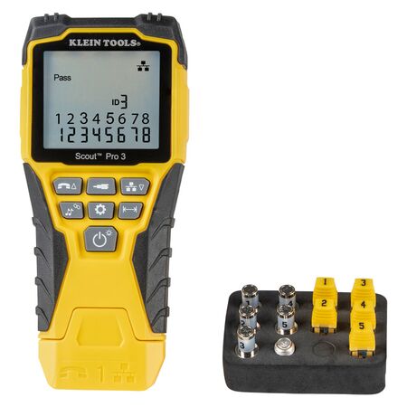 Ethernet Cable Tester Kit with Scout™ Pro 3 Tester, Remotes and Adapter