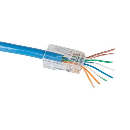 Pass-Thru™ Modular Data Plug - RJ45-CAT6, 50-Pk