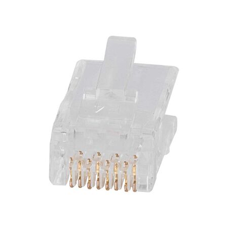 Pass-Thru™ Modular Data Plugs, RJ-45-CAT6A, UTP, 50-Pack