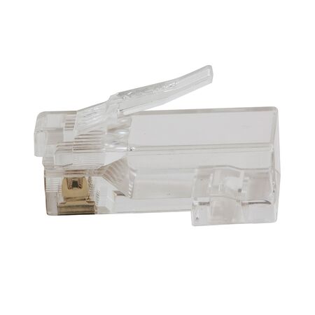 Pass-Thru™ Modular Data Plugs, RJ45-CAT5E, 10-Pack