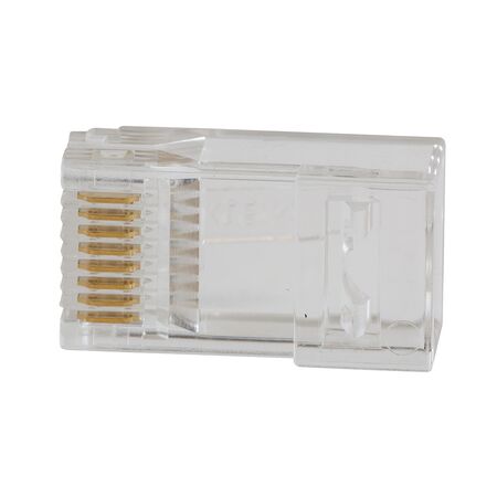 Pass-Thru™ Modular Data Plugs, RJ45-CAT5E, 10-Pack