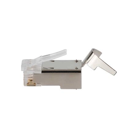 Pass-Thru™ Modular Data Plug, RJ45-CAT6A, Shielded (STP), 100-Pack