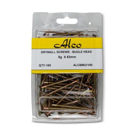 Bugle Head Needle Point Screws 8g Length 63mm 100 Pack