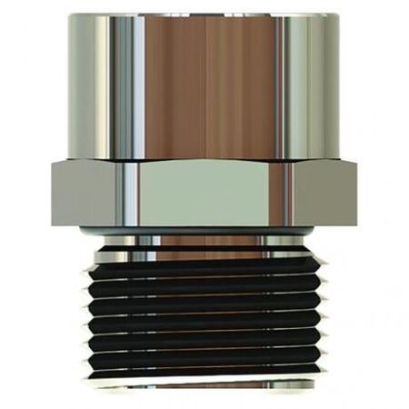 Brass Enlarger Nickel Plated Hazardous Areas 1/2IN NPT-M20