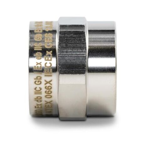 Brass Coupling Female Nickle Plated Hazardous Areas M32-M32