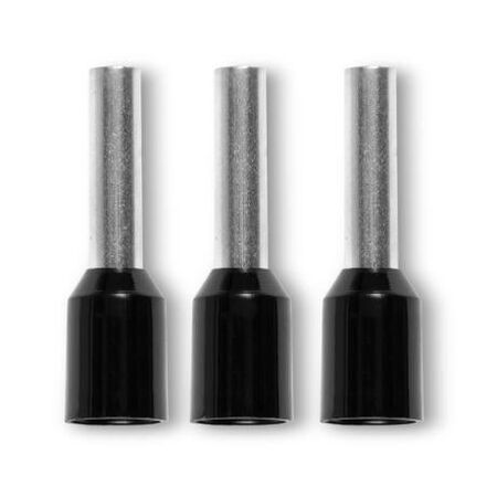 Bootlace Terminal Pre-Insulated Black 1.5mm² Length 8mm 500 Pack