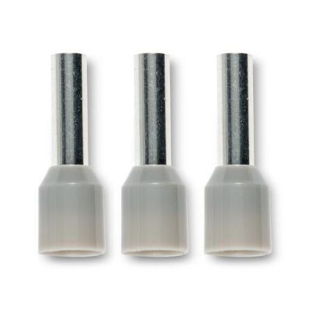 Bootlace Terminal Pre-Insulated Grey 2.5mm² Length 8mm 500 Pack