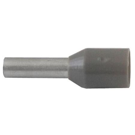 Bootlace Terminal Pre-Insulated Grey 2.5mm² Length 18mm 100 Pack