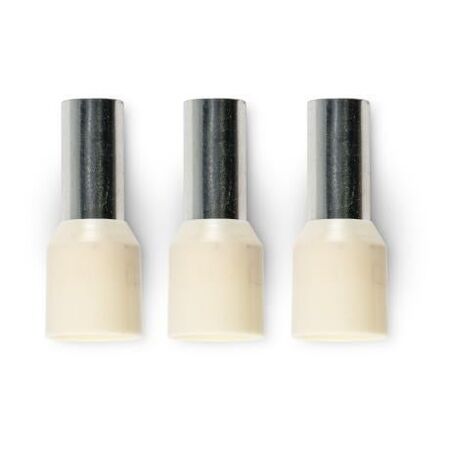 Bootlace Terminal Pre-Insulated Ivory 16mm² Length 12mm 50 Pack