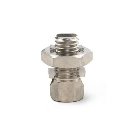 Brass Line Tap Nickle Plated Maximum 2x 16mm² Cable