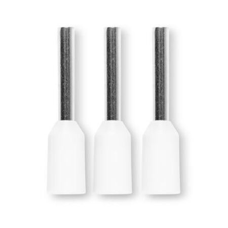 Bootlace Terminal Pre-Insulated White 0.5mm² Length 6mm 500 Pack