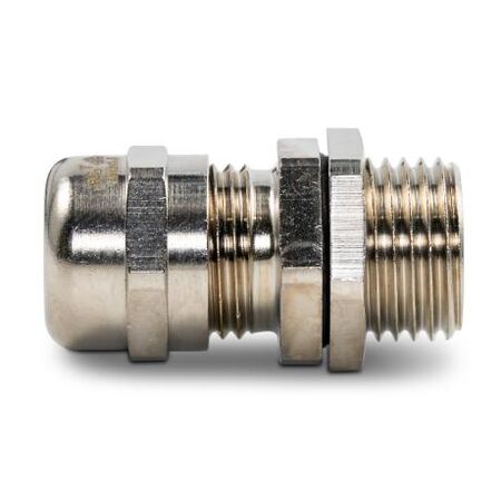 Cable Gland Brass Nickel Plated M16 Unarmoured Cable Diameter 4-8mm Thread Length 12mm