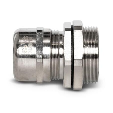 Cable Gland Brass Nickel Plated M32 Unarmoured Cable Diameter 13-18mm Thread Length 15mm