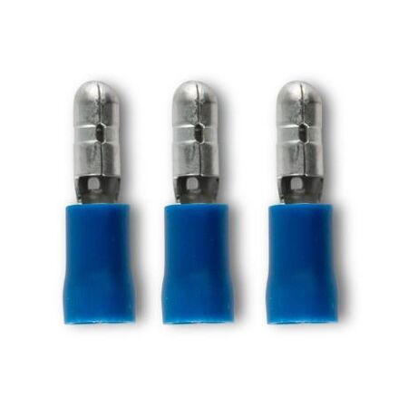Crimp Terminal Pre-Insulated Bullet 4mm 1.5-2.5mm² Blue 100 Pack