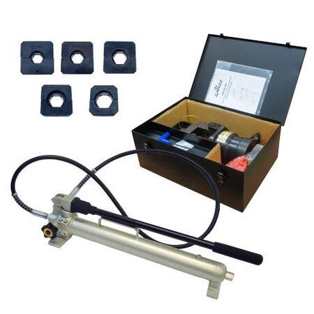 Crimper 30 Tonne Hydraulic Hand Pump 2 Speed With Dies 300-800mm²