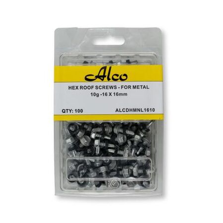 Hex Flange Head Roof Screws With Washer Drill Point 10g-16 Length 16mm