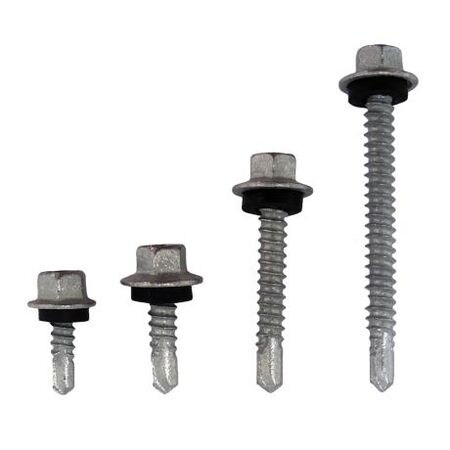 Hex Flange Head Roof Screws With Washer Drill Point 12g-14 Length 35mm