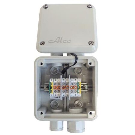 Ezibox Junction Box Weatherproof IP56 PVC Enclosure with 20/25mm Entries, 6x 4mm² Active & 2x Earth Terminals