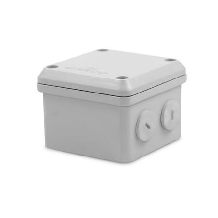 Ezibox Junction Box Weatherproof IP56 PVC Enclosure 85x85x62mm Grey