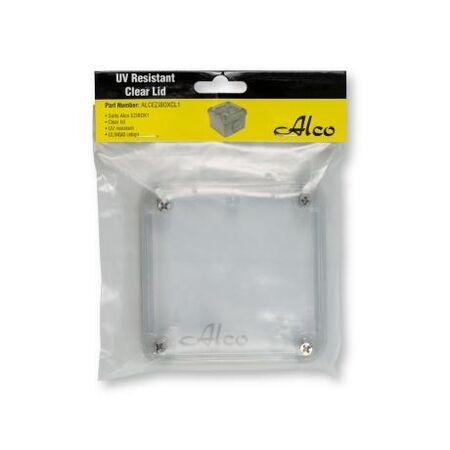 Clear Lid Suits EZIBOX1 UV Resistant 105x105mm