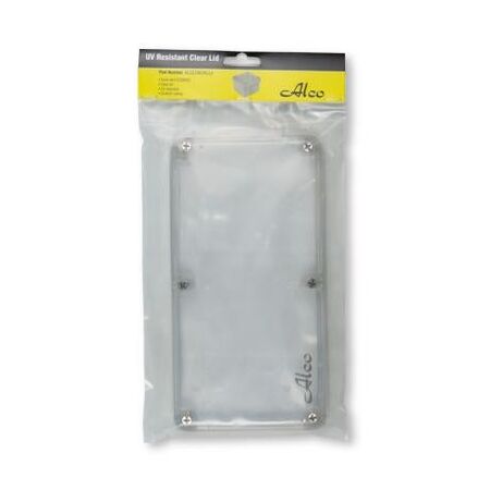 Clear Lid Suits EZIBOX5 UV Resistant 230x120mm
