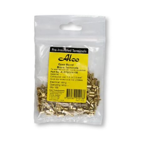 Crimp Terminal Non-Insulated Quick Disconnect 1.5-2.5MM² Width 4.8mm x 0.8mm