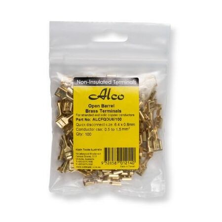 Crimp Terminal Non-Insulated Quick Disconnect 1.5-2.5MM² Width 6.35mm x 0.8mm