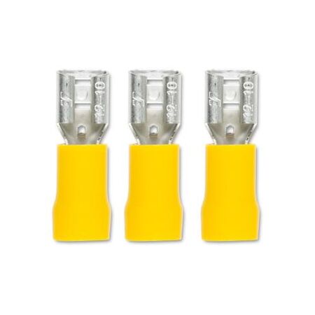Crimp Terminal Quick Disconnect Insulated 4-6mm² Width 6.3mm Yellow