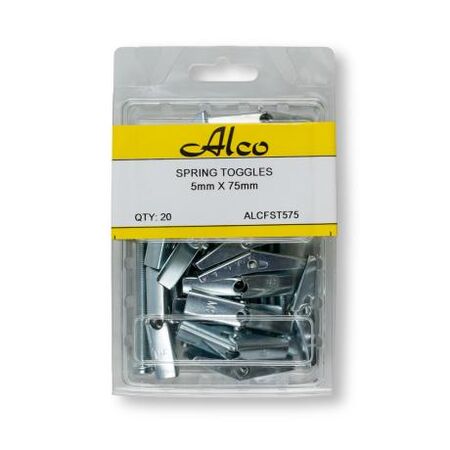 Spring Toggle Metal Round Head Screw Diameter M5 x Length 75mm