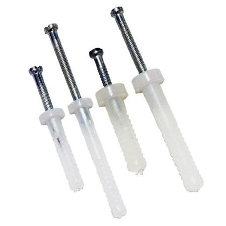 Nylon Nail Anchor Round Head Diameter 5mm x Length 25mm 50 Pack