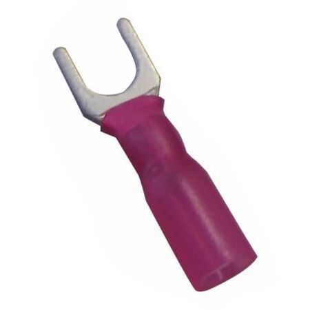 Crimp Terminal Heatshrink Red Insulated Fork 5mm Cable 0.5-1.5mm²