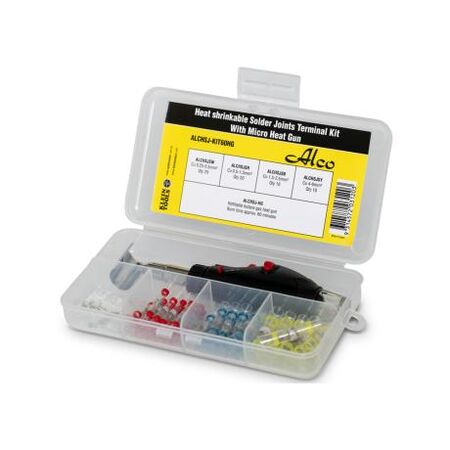 Heatshrink solder joint kit with heat gun