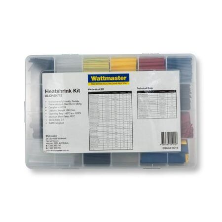 Heatshrink Kit Multi Purpose Thin/Medium Wall 2.5-25mm 593 Pieces