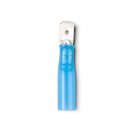 Crimp Terminal Fully Insulated Quick Disconnect 6.35mm Male Tab Cable 1.5-2.5mm² Blue 500Pack
