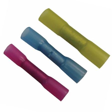 Crimp Terminal Heatshrink Blue Insulated Splice 1.5-2.5mm² 50 Pack