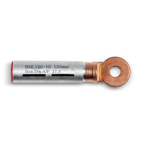 Crimp Lug Bi-Metal Aluminium To Copper 120mm² M10 Stud