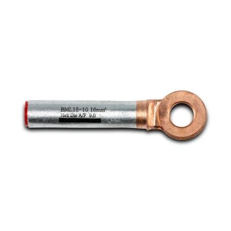 Crimp Lug Bi-Metal Aluminium To Copper 16mm² M10 Stud